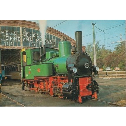 Schmalspur Lokomotive 74 German Train Postcard