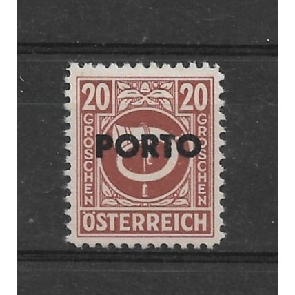 Austria.D963 20g Posthorn (Brown).Mounted Mint.Aug22