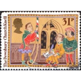 1986 Christmas. Folk Customs. 31p Value.The Dewsbury Church Knell. Fine used