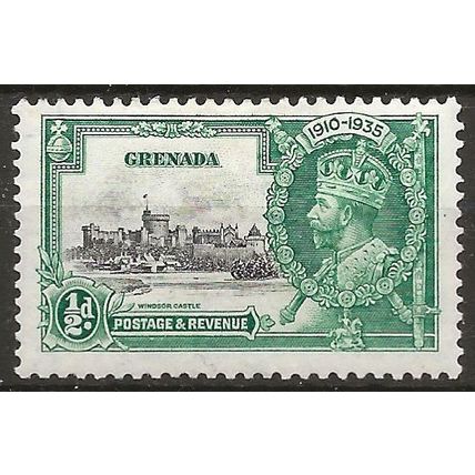 Grenada 1935 SG145 1/2d Black & Green Silver Jubilee Mounted Mint . .
