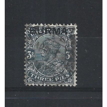 Burma.SG1 3p Slate.Fine Used.Jul25a