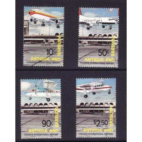 ANTIGUA & BARBUDA 1982 AIRCRAFT SG 738 / 741 SET 4 VALS U/M MINT