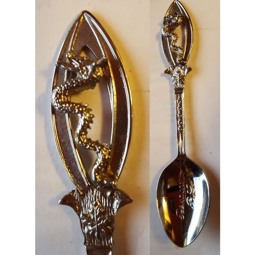 Penticton B. C. Collector Souvenir Teaspoon Ogopogo Spoon 4-3/16" long