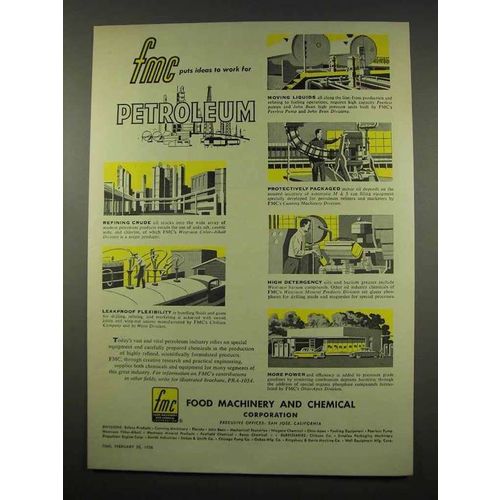 1956 Food Machinery and Chemical Ad - Petroleum