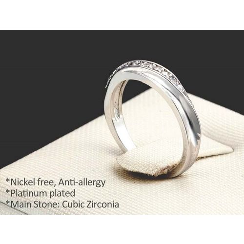 Bethany Wedding Band AAA Stellux CZ & White Gold