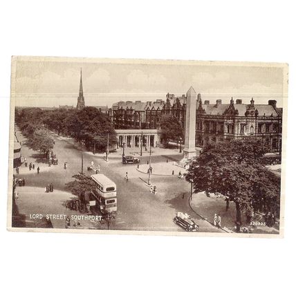 LORD STREET, SOUTHPORT, LANCASHIRE used postcard by Valentine not posted =