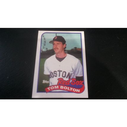 1989 Topps Card # 269 Tom Bolton Excellent (5) Boston Red Sox