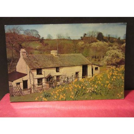 A LAKELAND COTTAGE, CUMBRIA used postcard. by Jarrold 1975 pm =