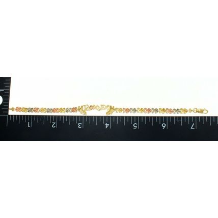 Quince 15 Anos Sweet 15 Años Lucky Elephant Bracelet Solid 10K Multi Color Gold