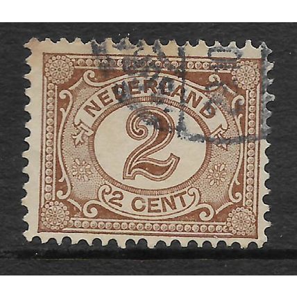 NETHERLANDS 1898 NEW DAILY STAMP 2c BROWN SG 171 FINE USED