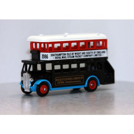 Lledo Promotional Double Decker Bus Red Funnel Group 125 Year Anniversary L.N.