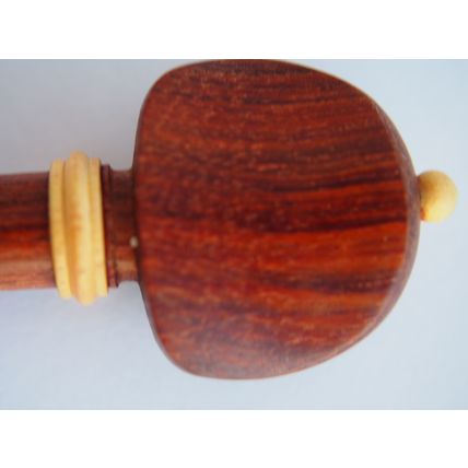 Violin Pegs, undyed polished Ebony, white boxwood decor 4/4 full size UK SELLER