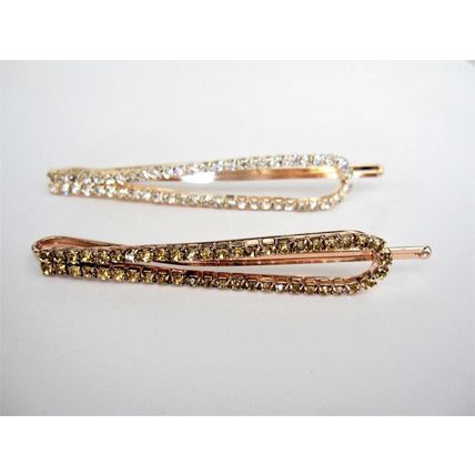 Crystal hair pin hair clip barrette
