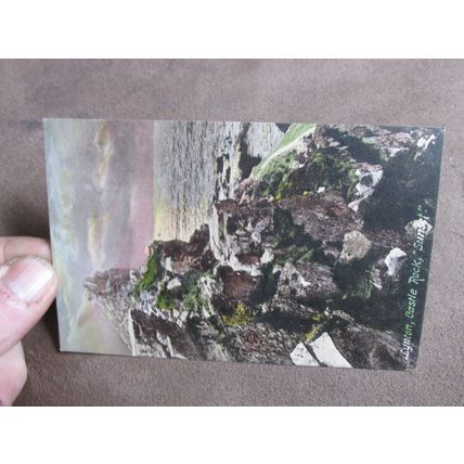 Early Frith Postcard - Castle Rock Sunset, Lynton - Devon
