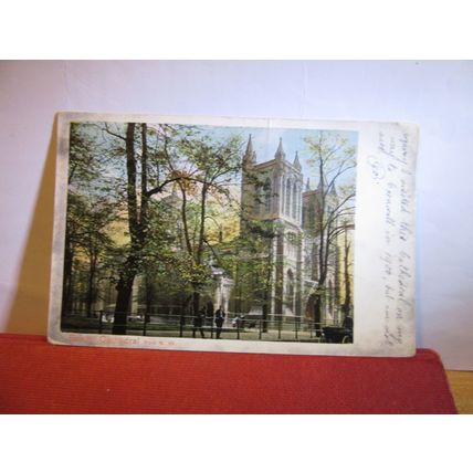 BRISTOL CATHEDRALfrom N. W. used antique postcard 1904 pm =