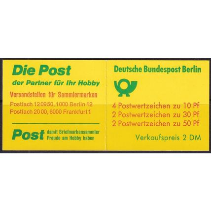 Berlin - Germany 1977 Mi MH10aI UMM - Booklet (E-031 (1))