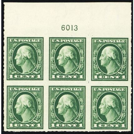 408, Mint XF LH Kansas City Perfs - RARE Plate Block APS Cert - * Stuart Katz