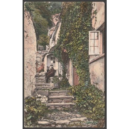 North Hill, Clovelly, Devon, c.1905 - Frith's Postcard