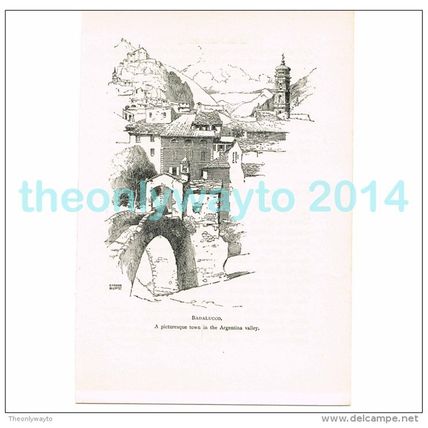 BADALUCCO, ITALY, BOOK ILLUSTRATION/PRINT, 1926