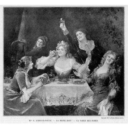 La Reine Boit!, La Table des Dames, Achille-Fould, Modern Reproduction Print