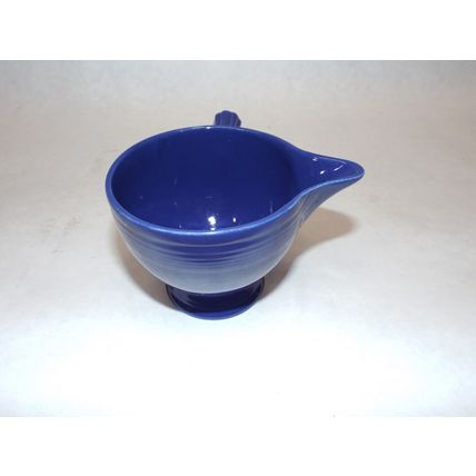 1930's Rare Fiestaware Vintage Blue Creamer Handle Fiesta HLC CT USA Demitasse