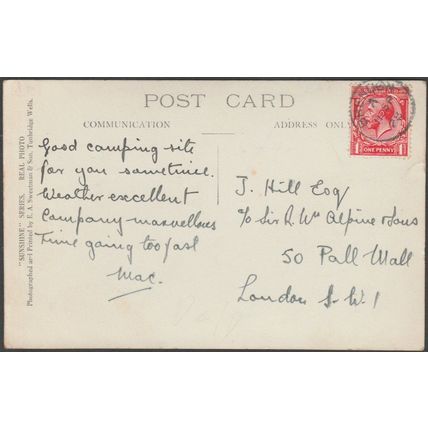 Cloud Farm, Oare, Doone Valley, Devon, 1928 - Sweetman RP Postcard