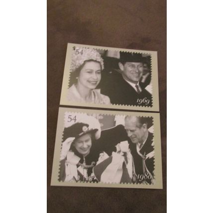 2007 GB PHQ Postcard covers set - Queen Elizabeth Royal Diamond Anniversary