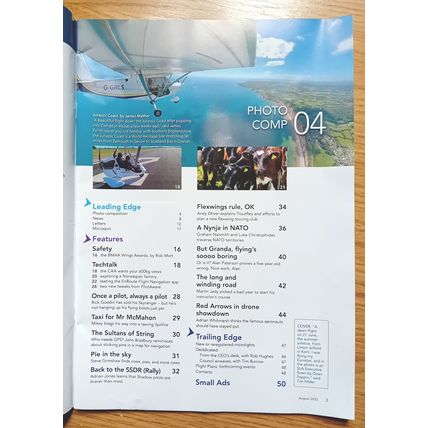 Microlight / Ultralight Flying Magazine, BMAA issue Aug 22