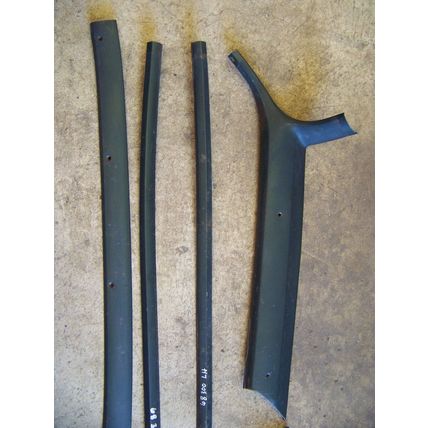 1968 CHRYSLER 300 2D FAST TOP FRONT WINDOW A PILLAR INTERIOR TRIM OEM 5 PCS