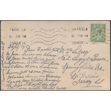 Walters Road, Swansea, Glamorgan, 1914 - Valentine's Postcard