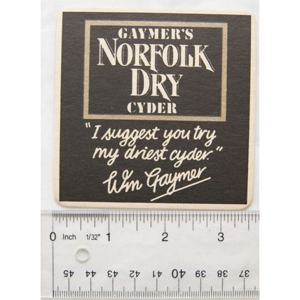 vintage Beer Mat - Gaymers Norfolk Dry Cyder