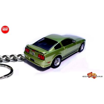 RARE KEYCHAIN LIME GREEN FORD MUSTANG