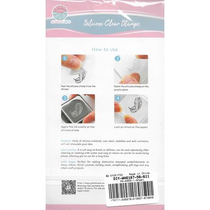 A6 Bow Stamp set. Stamping Cardmaking Scrapbooking Crafts