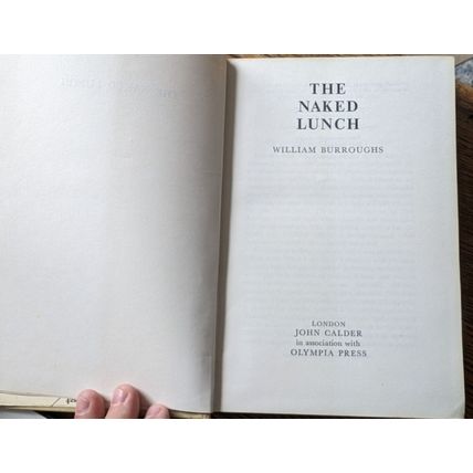 WILLIAM BURROUGHS The Naked Lunch UK 3rd edition hardback rare book 1965 DJ