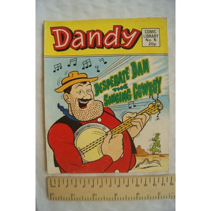 1983 Dandy Comic Library No. 5 Desperate Dan The Singing Cowboy