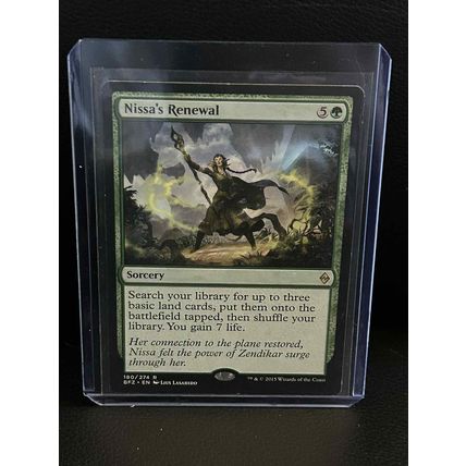Nissa's Renewal Battle for Zendikar Magic: the Gathering Trading Card