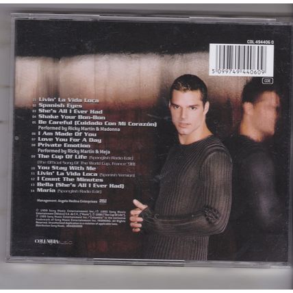 Ricky Martin : Ricky Martin. (1999) CD album