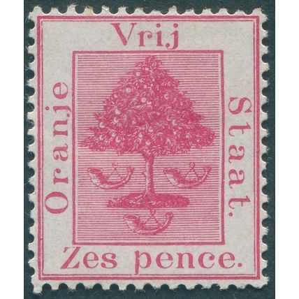 Orange Free State 1894 6d bright carmine SG7 unused