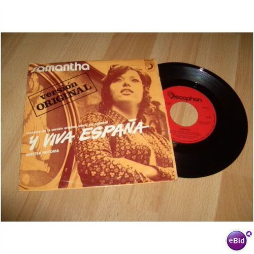 samantha, y viva espana. 1972 7" p/s.spanish pressing.