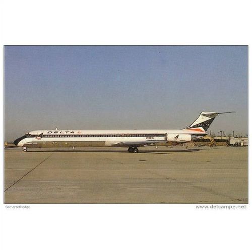Delta Airlines McDonald Douglas MD88 Aircraft Postcard (A11899)