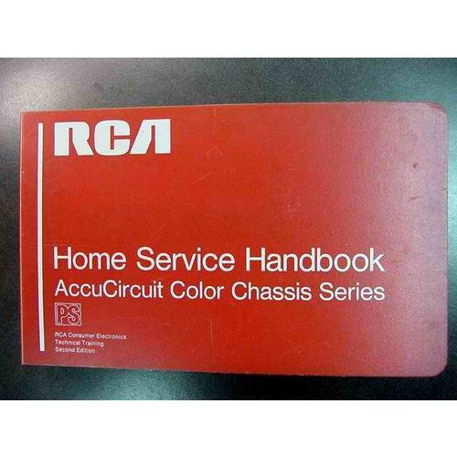 rca home service accucircuit color chassis tv television manual book