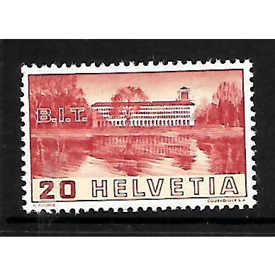 SWITZERLAND 1938 INTERNATIONAL LABOUR BUREAU 20c RED & BUFF SG 382 M / MINT