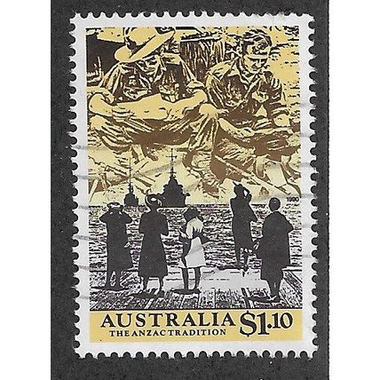 AUS 1990 $1.10 'THE ANZAC TRADITION' FINE USED (EBID66-576)