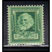 864 1c Henry Longfellow Fine MNH KA2531
