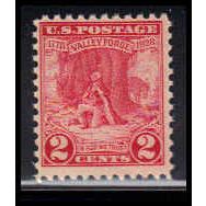645 2c Valley Forge Just Clears MNH O1003