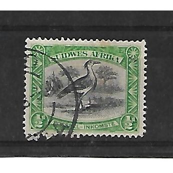 SouthWestAfrica.SG74 1d Kori Bustard.Afrikaans Print.Fine Used.Apr21a