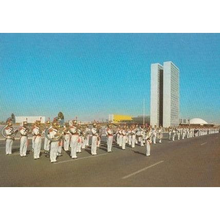 Brazil Military Praca Dos Tres Poderes Brazillian Army Postcard