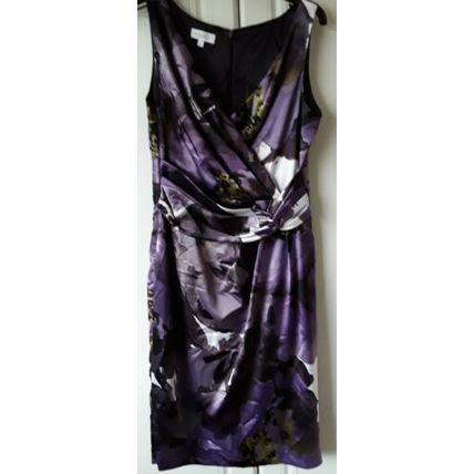Worn once Kaliko dress size 10 purple multi sleeveless