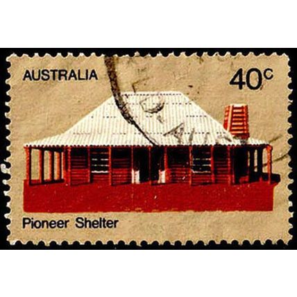 Australia 1972 Pioneer Life 40c Used Stamp.
