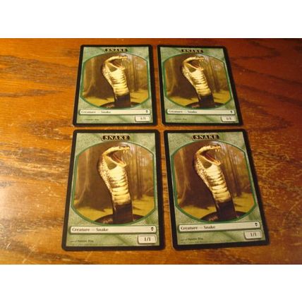 Magic The Gathering, MTG, 7- Cards, 1993-2009, Diff. Backs, SNAKE, ex/nm